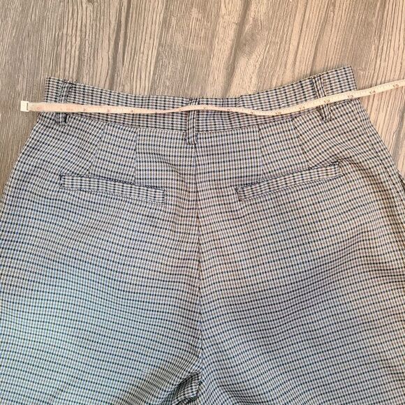 Prologue  Target Houndstooth Plaid Check Wide Leg Cropped  Trouser Pants - Picture 6 of 10